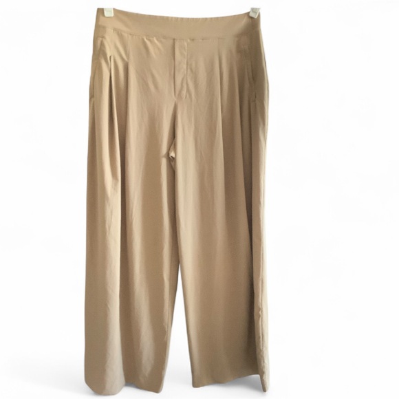 Athleta Camel Wide Leg Pants - Picture 3 of 11